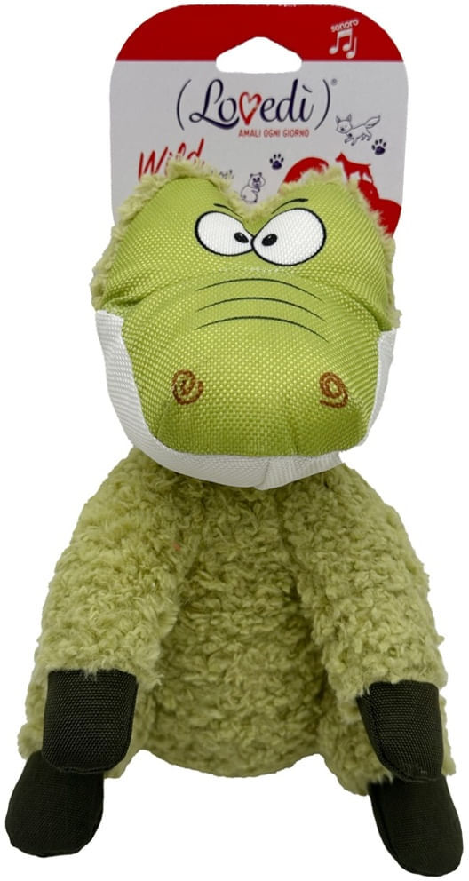 Lovedi Gioco Cane Peluche Wild Coccodrillo 1PZ