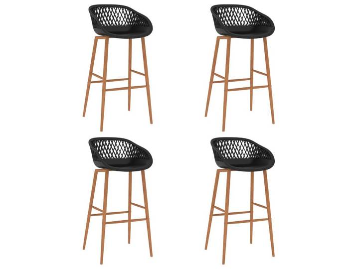 vidaXL Barhocker Barhocker 4 Stk. Schwarz (4 St)