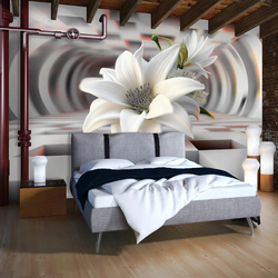 FOTOTAPETE Blumen 3D Effekt Vlies Tapete Wohnzimmer Schlafzimmer 300x210