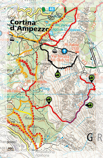 Carte Supertrail - Cortina d’Ampezzo   Supertrail Map