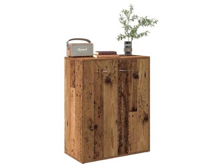 HEFZGDB Minimalistisches Sideboard Weiß Sonoma 60x30x75 cm Holzwerkstoff als langlebiges Sideboard im minimalistischen Design, praktisches mit Stauraum für Multimedia-Geräte,