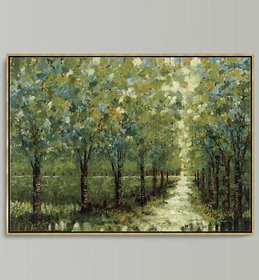 "Spring Walkway Framed Canvas - 34"" x 47"" - Ballard Designs"
