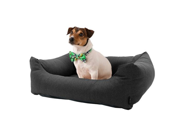 Hundebett waschbar eco, Hundecouch, grau, 100 x 80 x 25 cm
