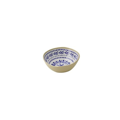 APS Floryn dessert bowl melamine blauw wit beige 0,5 liter