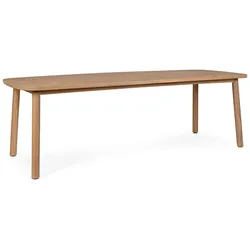 Gartenesstisch Pablo - Akazienholz Natur, Teakoptik, 240 x 100 cm