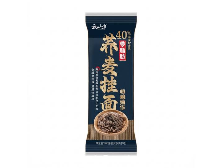 YunShanBan 0 vet boekweit noedels (40% boekweitmeel) 200 g