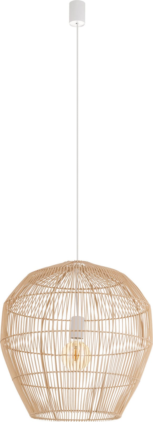Lyora Rotan hanglamp Haiti M beige Ø 50 cm