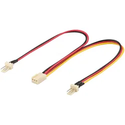 ADAPTER 3/3 Y - Molex Y-Kabel, Stecker und Buchse, 0,22 m