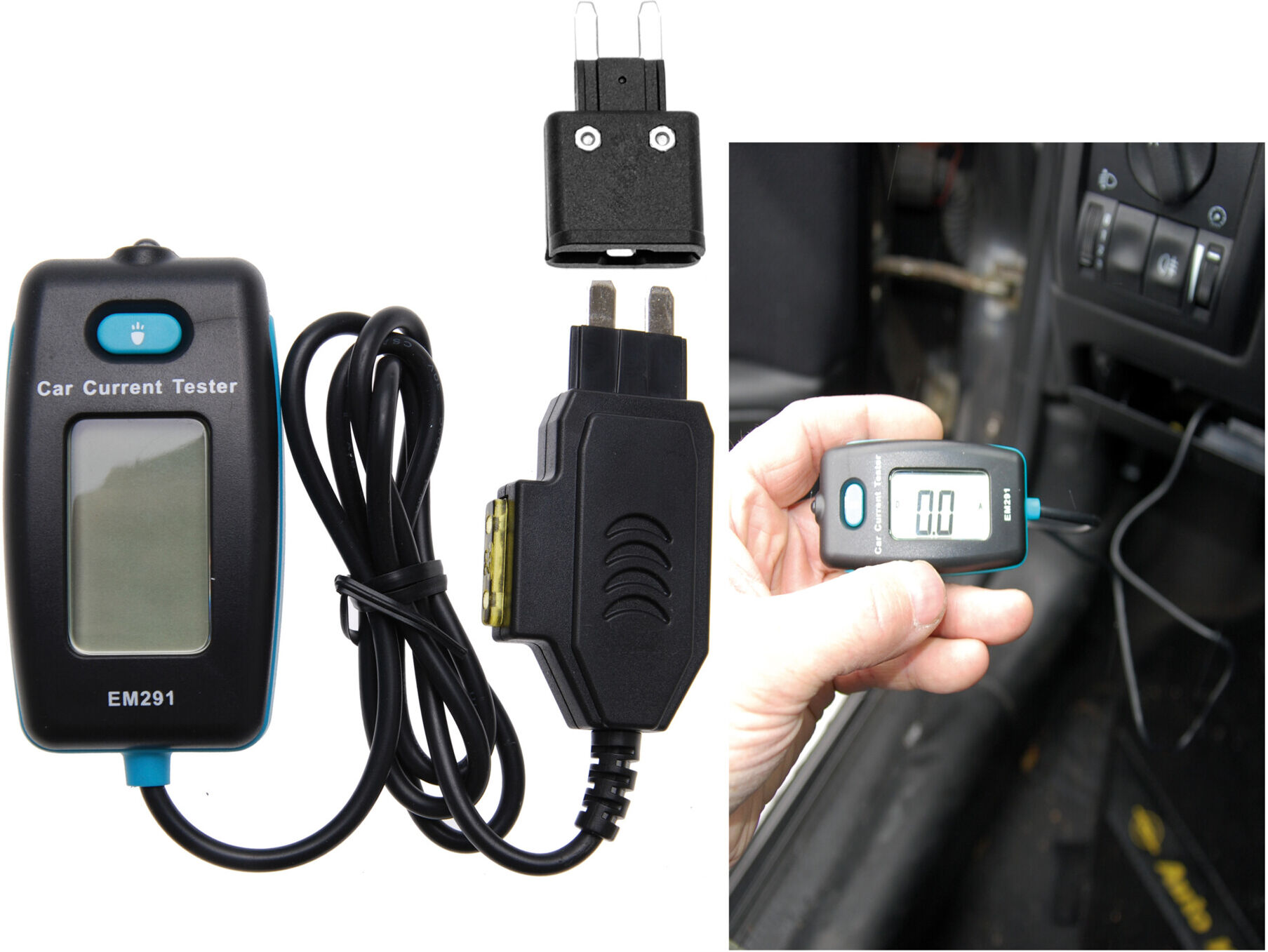 BGS Digitales Amperemeter für Sicherungskontakt 63520 ; BGS technic)