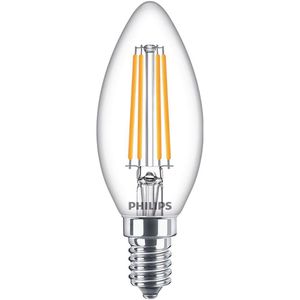 Philips LED-Lampe Filament, E14, 6,5W ersetzt 60W, warmweiß