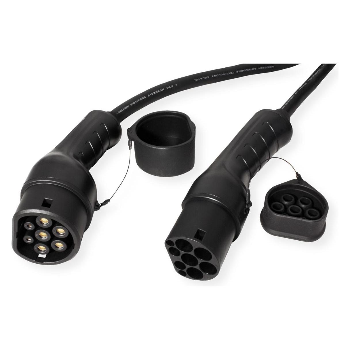 Roline E-Auto Ladekabel (Typ 2, 11 kW, 16 A, 3 m) (19.08.0013)