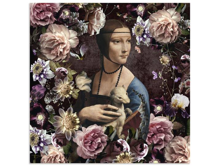Artland Lady mit Hermelin - Da Vinci Adaption Portrait 1 Stk. tlg. als Alubild, Leinwandbild, Poster, Wandaufkleber in verschied. Grössen