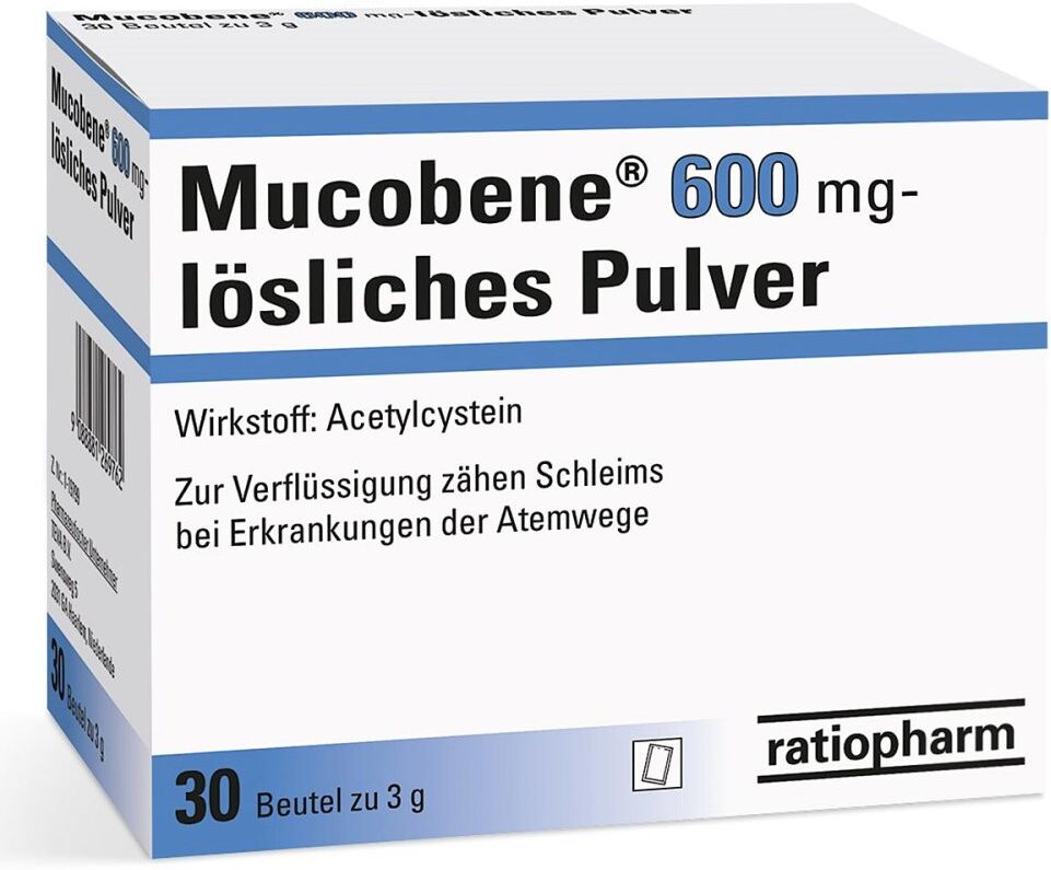 Mucobene 600 mg – lösliches Pulver 30stk