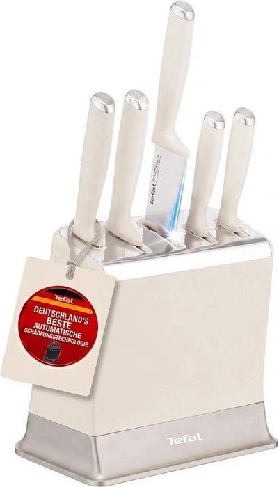Tefal EverSharp Messerset 5-tlg. + Block mit integriertem Messerschärfer K29796