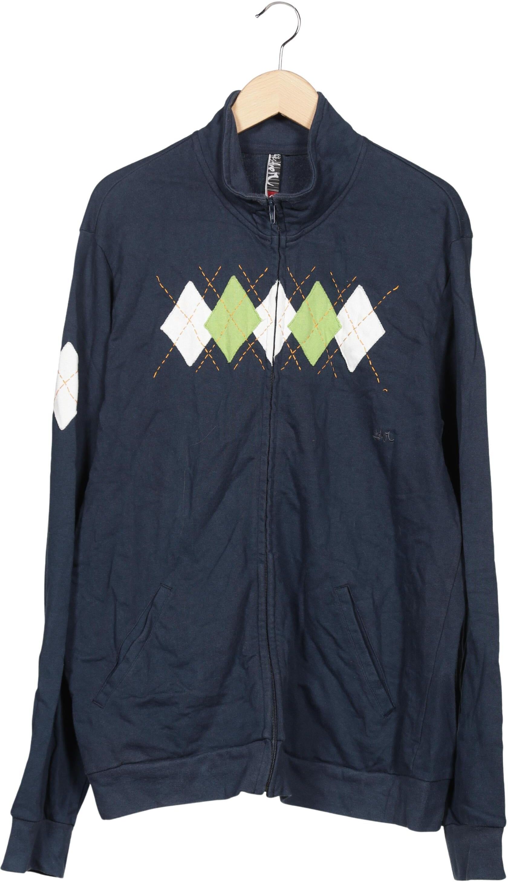 Quiksilver Herren Sweater, Marineblau, Gr. 3Xl, Baumwolle - Second Hand