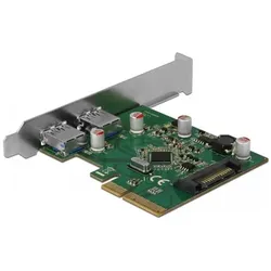 Delock 90298 PCIe 2x USB-Typ-A, Kontrollerkarte