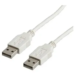 SCMP USB Anschlusskabel 2.0 Value grau Typ A-A 0,8m