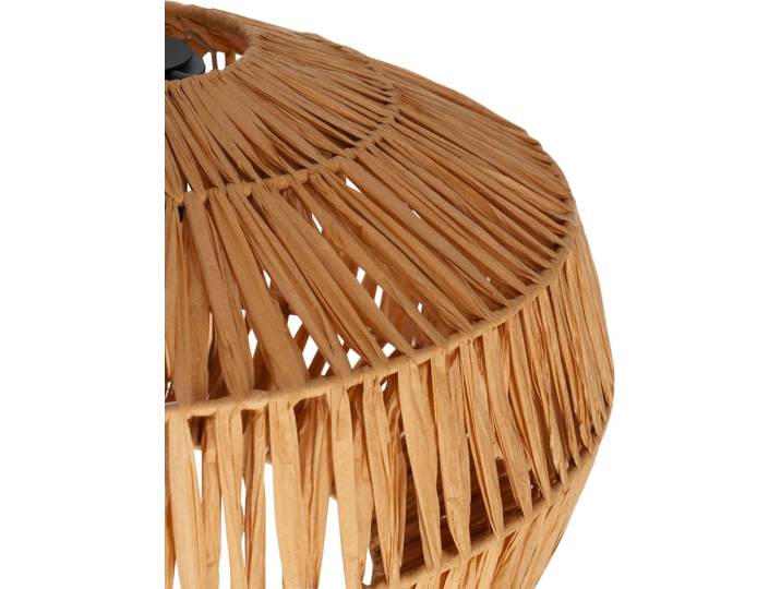 Suspension EGLO Sheldon\, luminaire pour table à manger\, abat-jour en papier tressé\, une ampoule\, diamètre 38 cm