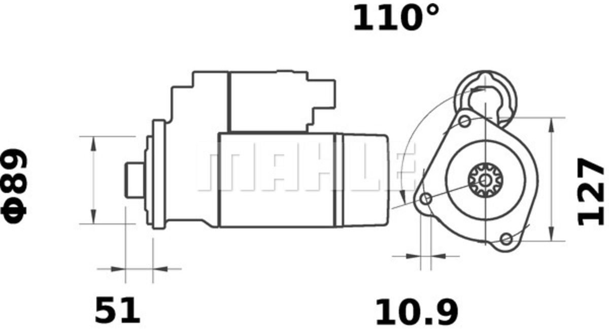Starter MAHLE MS 452