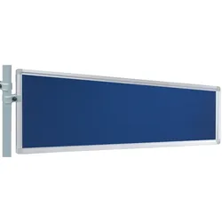 Franken Präsentations-Stellwand 30x120 cm blau/Filz