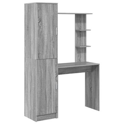 vidaXL Schreibtisch 2 pcs Graues Sonoma