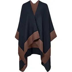 Tchibo - Wende-Poncho - dunkelblau