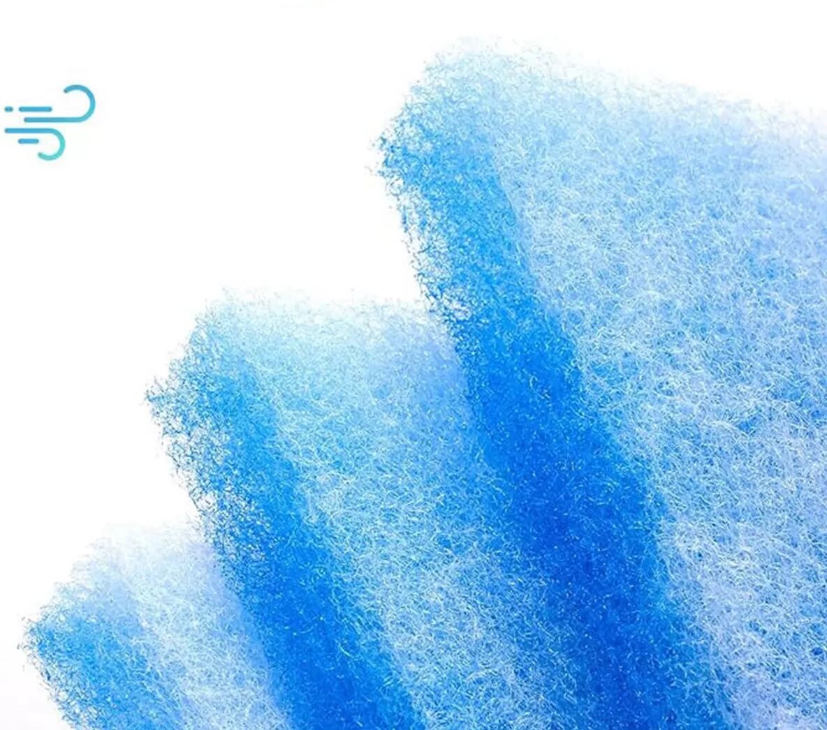 INF 10er-Pack Innen-Trockner-Schwammfilter – Blau/Weiß Polyester Fussel- und Luftreinigungsfilter, kompatibel mit Funa 30 mm