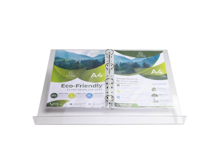 EXACOMPTA Lutrin avec anneaux de classeur - Cristal