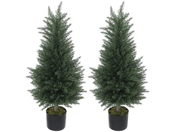 KÜNSTLICHE-ZYPRESSE UV-beständig 90cm 2er Set