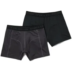 Tchibo - 2 Sport-Slipboxer - Herren - Gr. S/4 - anthrazit