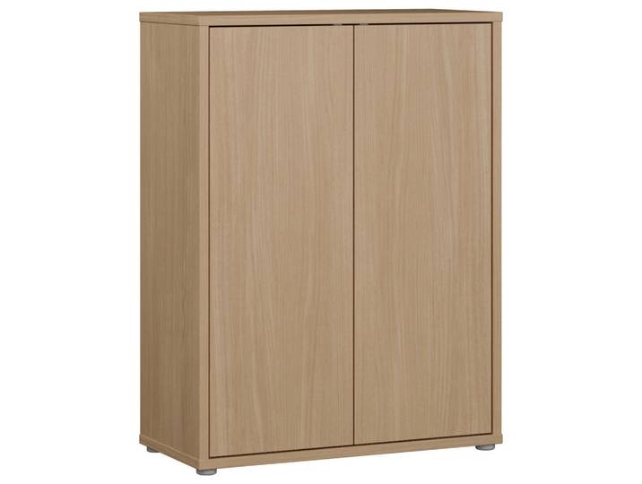 Carryhome Schuhschrank Alice Springs, Eichefarben, Kunststoff, 4 Fächer, 74.5x99.1x34.9 cm, Typenauswahl, stehend, Holzmöbel, Garderobe Holz, Schuhschränke Holz