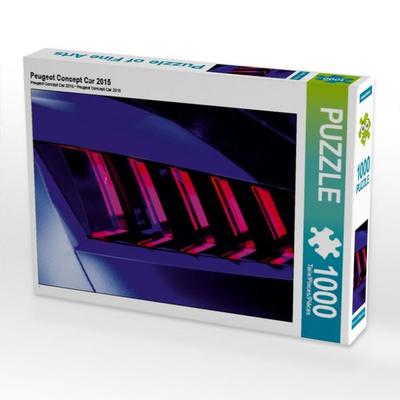 CALVENDO Puzzle Peugeot Concept Car 2015 1000 Teile Puzzle quer | 1000 Teile Lege-Größe 64 × 48 cm Foto-Puzzle für glückliche Stunden