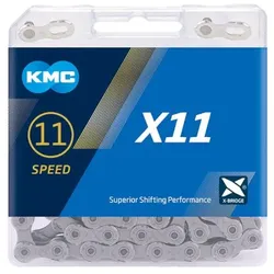 KMC Fahrrad Kette X11 11-fach grau 114 Glieder, 1/2 x 11/128""