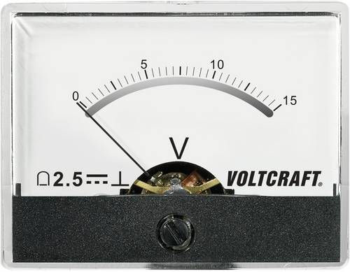 VOLTCRAFT AM-60X46/15V/DC AM-60X46/15V/DC Einbau-Messgerät AM-60X46/15V/DC 15V Drehspule