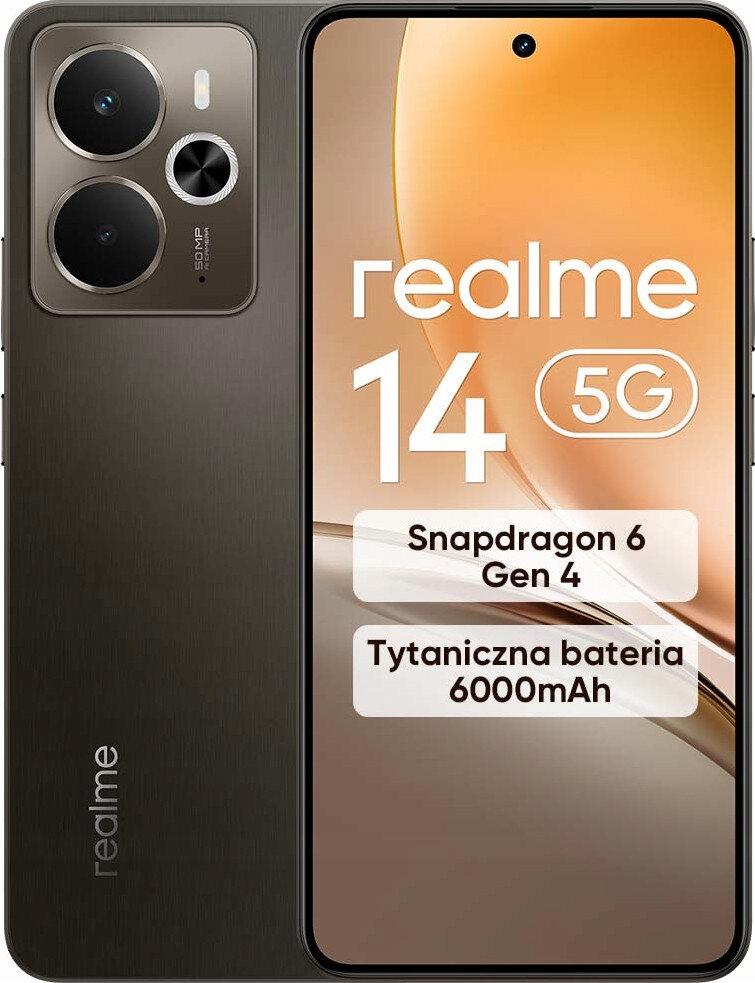 realme 14, 16,9 cm (6.67"), 12 GB, 256 GB, 50 MP, Android 15, Schwarz