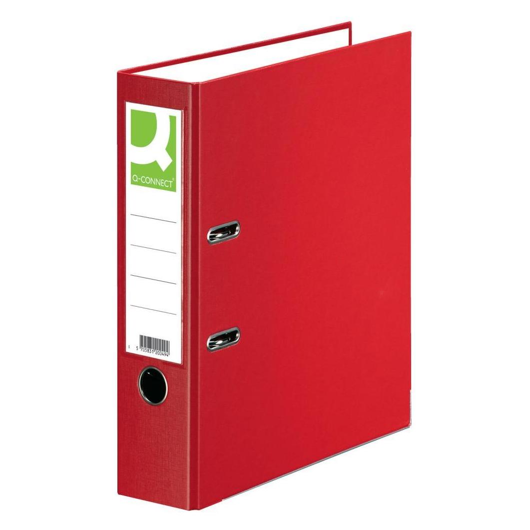 Q-Connect Ordner PP A4 80 mm rot (A4, 80 mm, 1 Stk.) (KF18727)