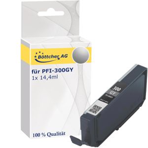 kompatibel für Canon PFI-300GY, Tinte, 14,4 ml, grau