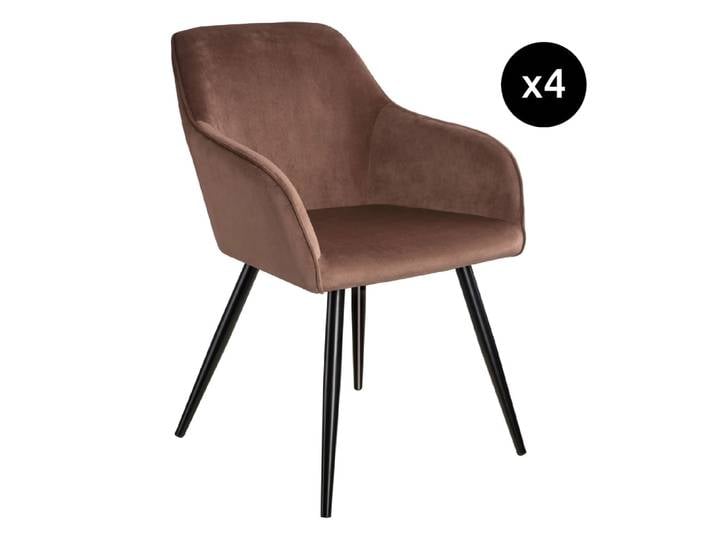 Ensemble de 4 chaises en cuir synthétique