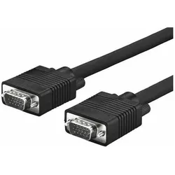 MicroConnect SVGA HD15 10m (10 m), Videokabel, Schwarz