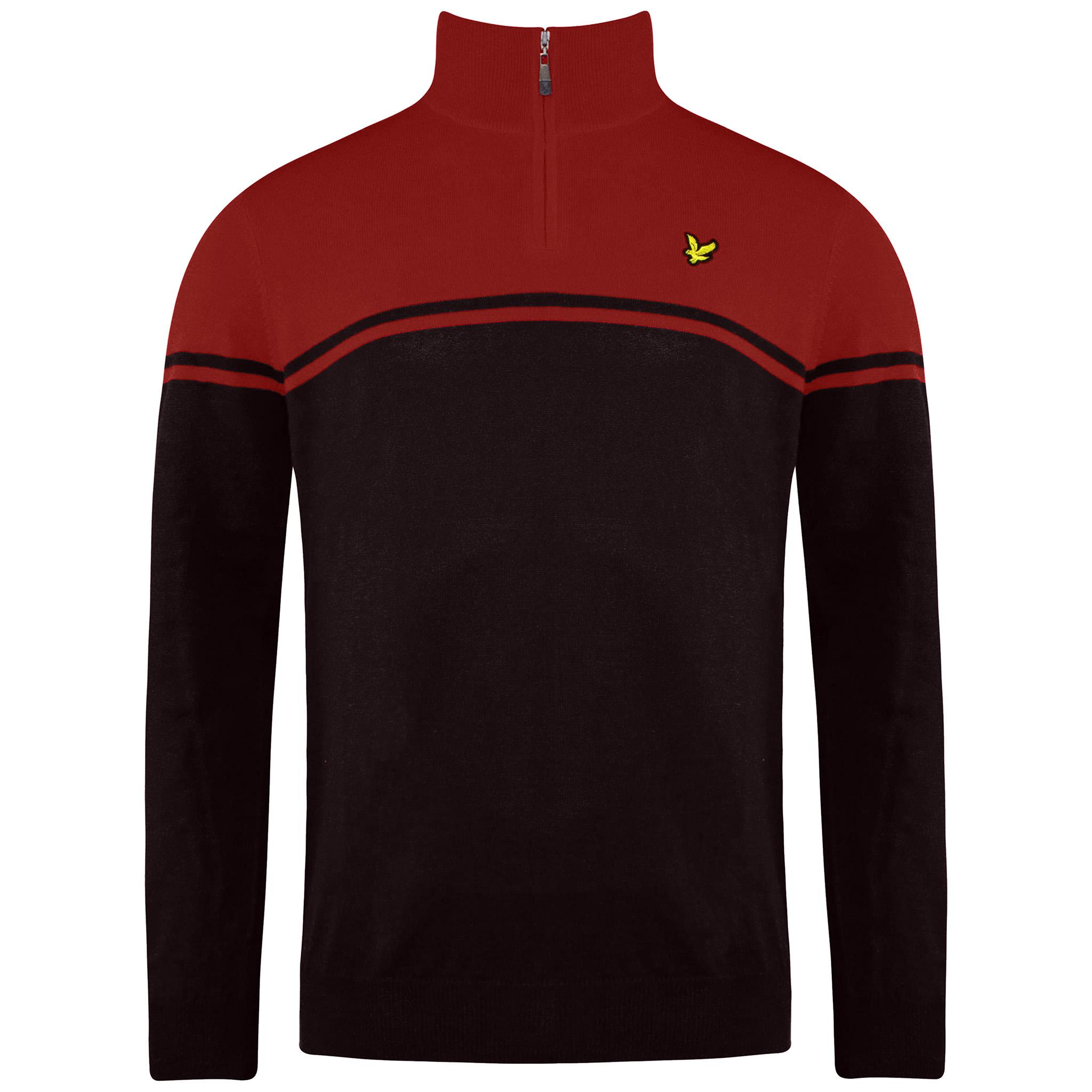 Lyle & Scott Croft Golf Heren Bruine Trui