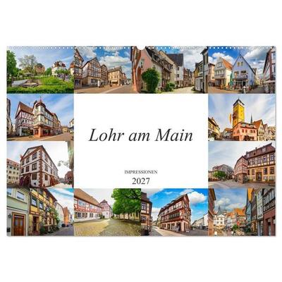 Lohr am Main Impressionen (Wandkalender 2027 DIN A2 quer), CALVENDO Monatskalender
