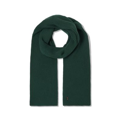 Schal MUSTANG "Herren Style Fresno", Herren, Gr. one-size, grün (dunkelgrün), Strick, 50% Acryl, 50% Baumwolle, Modetücher Schal