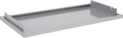 Schäfer Shop Genius Tablarauszug für FS Materialschränke, Stahlblech weißaluminium RAL 9006, B 910 x T 490 x H 80 mm
