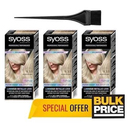 Syoss Permanent Coloration Hair Dye 9-53 Silver Blush (9-53 Silver Blush) (43821846)