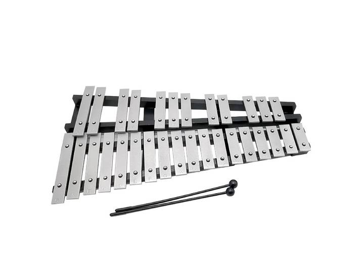 Xylophone en aluminium 30 Notes Glockenspiel Xylophone professionnel métal Glockenspiels enfants méditation Instrument de musique