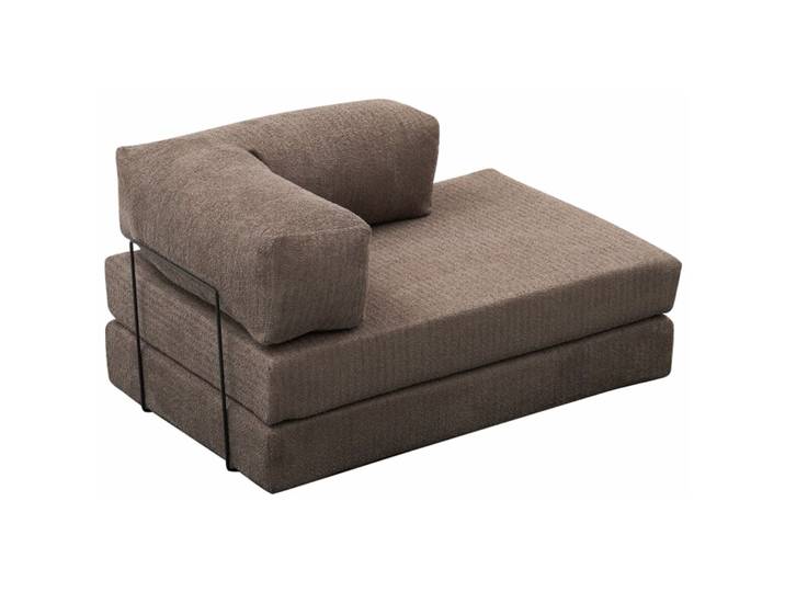 Bettsofa Foldbar Grau Fabric: 100 Prozent CHENILLE B 140 T 95 cm - Material: Fabric: 100% CHENILLE