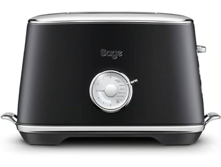 Sage Toast Select Luxe, 2-Scheiben-Toaster, Schwarzer Trüffel 2-Scheiben-Toaster mit LED-Countdown-Anzeige, Mit Liftfunktion, 6 Einstellungen, Verstellbarer Bräunungsgrad, 840-1000 W