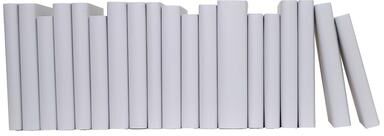 Booth & Williams Decorative Books - Cloud Gray Paper Wrapped Books - Grey Books By The Foot