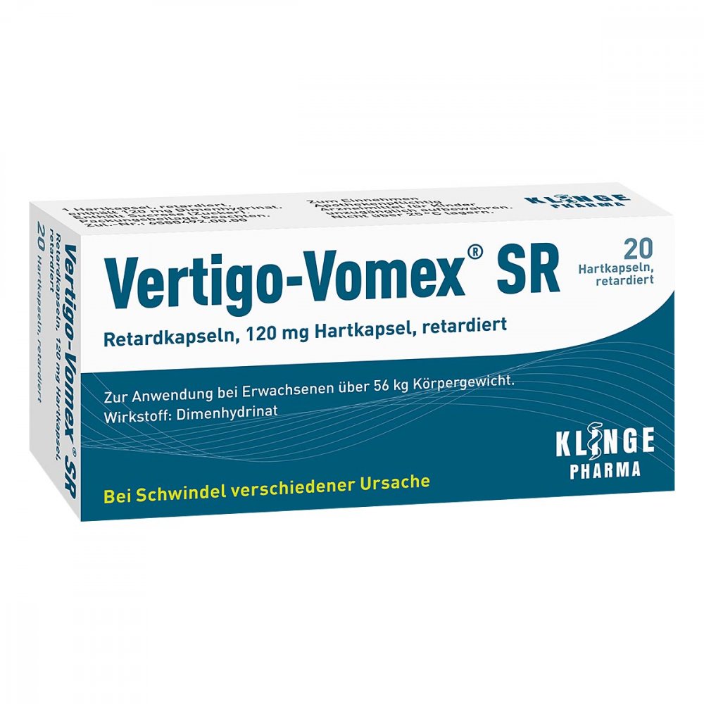 Klinge Pharma GmbH Vertigo-Vomex SR Retardkapseln 06898485