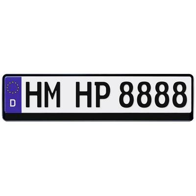 HP Autozubehör Kunststoff Kennzeichenrahmen Schwarz (B x H) 520mm x 114mm